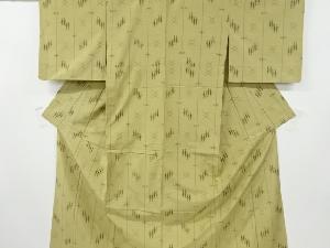 リサイクル　琉球絣織り出し手織り紬単衣着物
